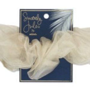 Sincerely Jules x scunci Ivory Organza Scrunchie_P